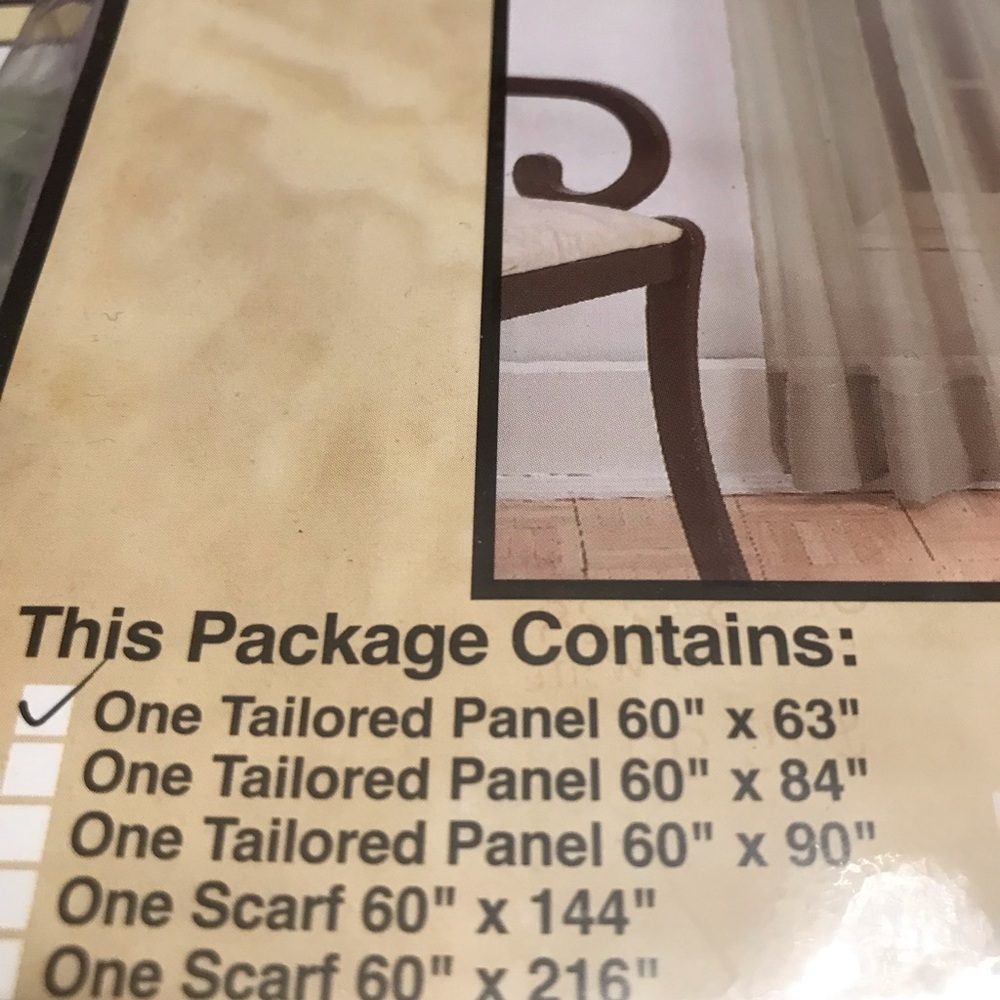 New voile panals - Picture 3 of 3